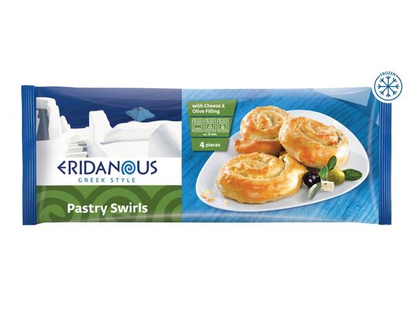 Eridanous Pastry Swirls with Cheese & Olive Filling