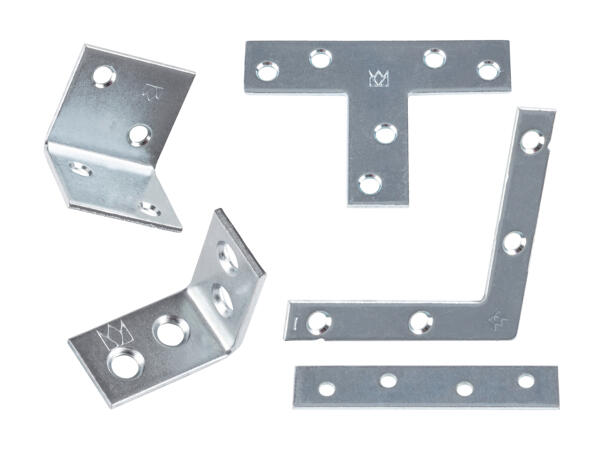 Set d'équerres et de fixations plates