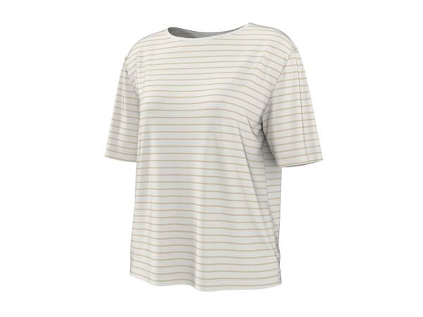 Ladies' Beige Striped T-Shirt