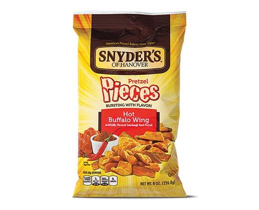 Snyder's of Hanover 
 Hot Buffalo Wing or Honey Mustard & Onion Pretzel Pieces