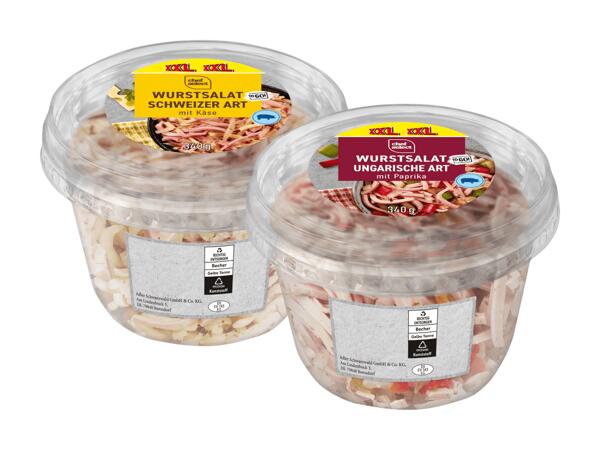 Wurstsalat mit Dressing