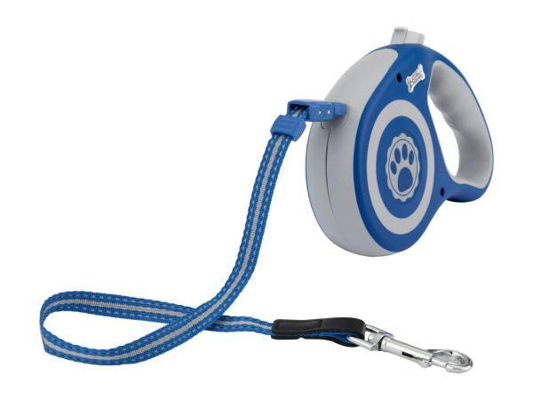 Zoofari Medium / Large Retractable Dog Lead - Blue