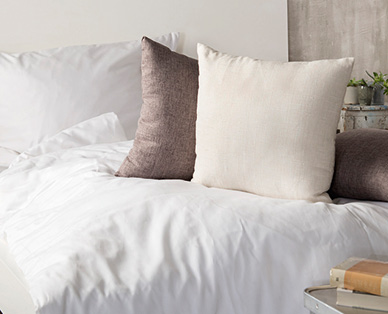 Housse de coussin aspect lin MY LIVING STYLE