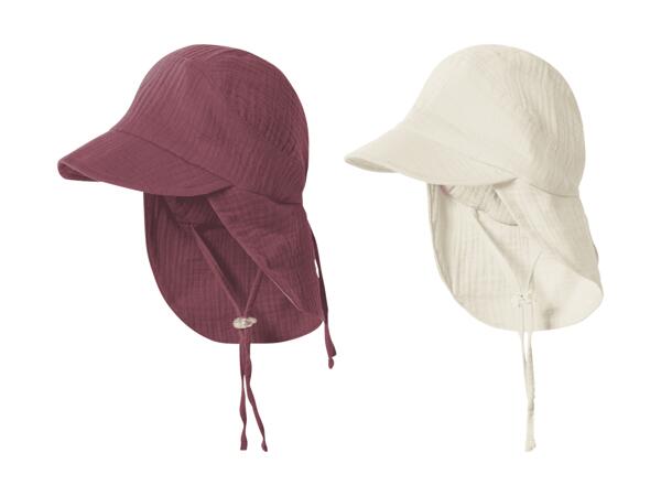 Chapeau de soleil en mousseline
