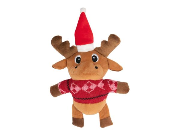 Zoofari Christmas Dog Toy With Squeaker