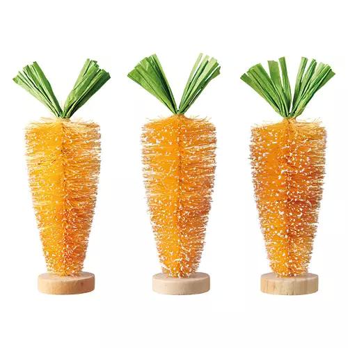 3 Pack Bottlebrush Carrots, Orange