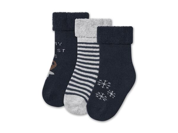 Baby-Thermosocken, 3 Paar
