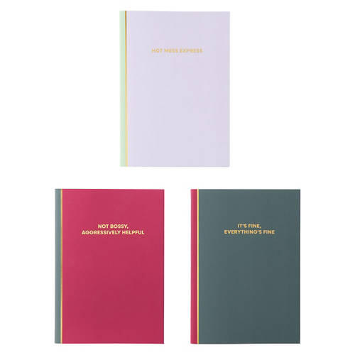 3 Pack Notebook Set - Sarcastic