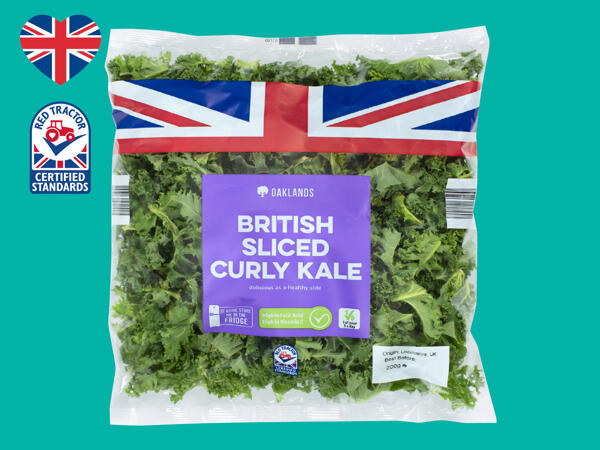 Oaklands British Sliced Curly Kale