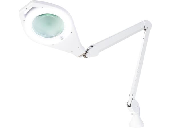 LED-lampa med förstoringsglas