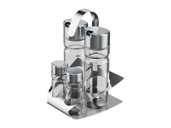 Ernesto Vinegar & Oil Sprayer/​Condiment Set/​Parmesan Container