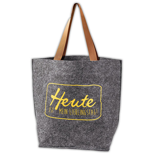 Modische Tasche in Filzoptik