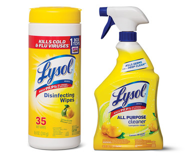 Lysol All Purpose Spray or Disinfecting Wipes