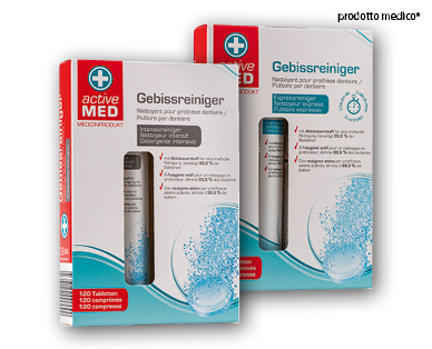 Compresse per la pulizia della dentiera ACTIVE MED
