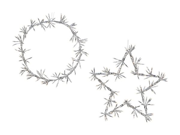 Couronne décorative à LED/​étoile décorative à LED