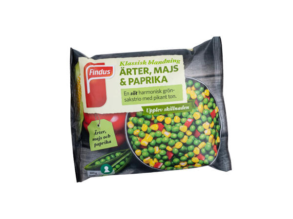 Findus Ärter, majs & paprika