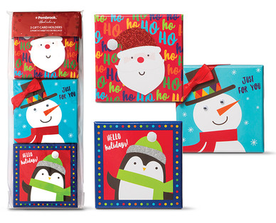 Pembrook 3-Pack Premium Gift Card Holders