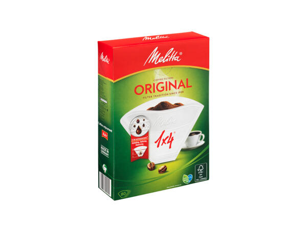 Melitta Kaffefilter 1x4 vit