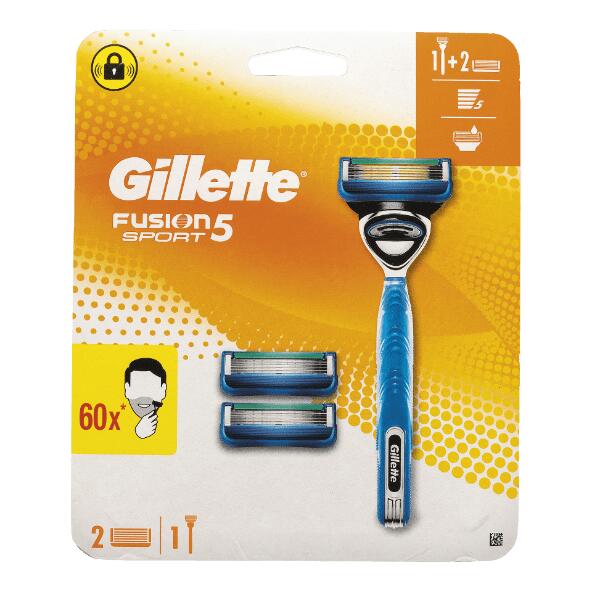 GILLETTE(R) 				Support Gillette Fusion 5 Sport + 3 lames / 4 lames