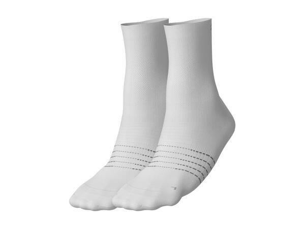 CRIVIT White Cycling Socks - 2 Pairs