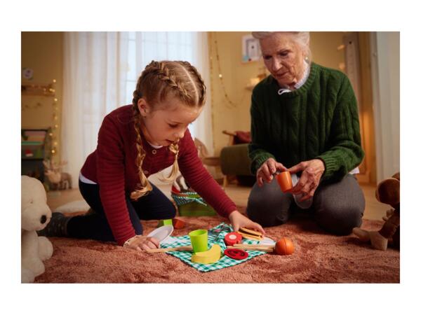 Playtive Picnic/Shopping Bag with Food/Breakfast Playset