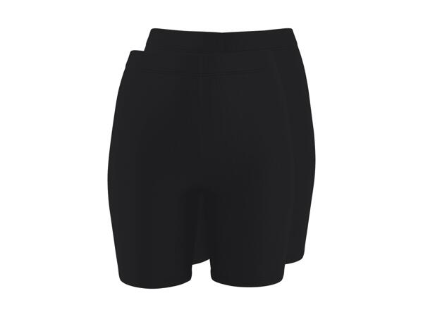 Leggings cyclistes côtelés, set de 2