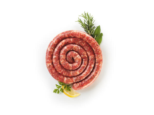 Pork Sausages "Luganega"with Mediterranean Herbs