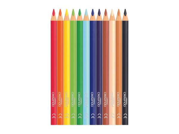 Crelando Jumbo Colouring Pencils - Pack of 12