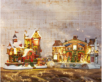 Lemax Christmas Musical Village Scenes