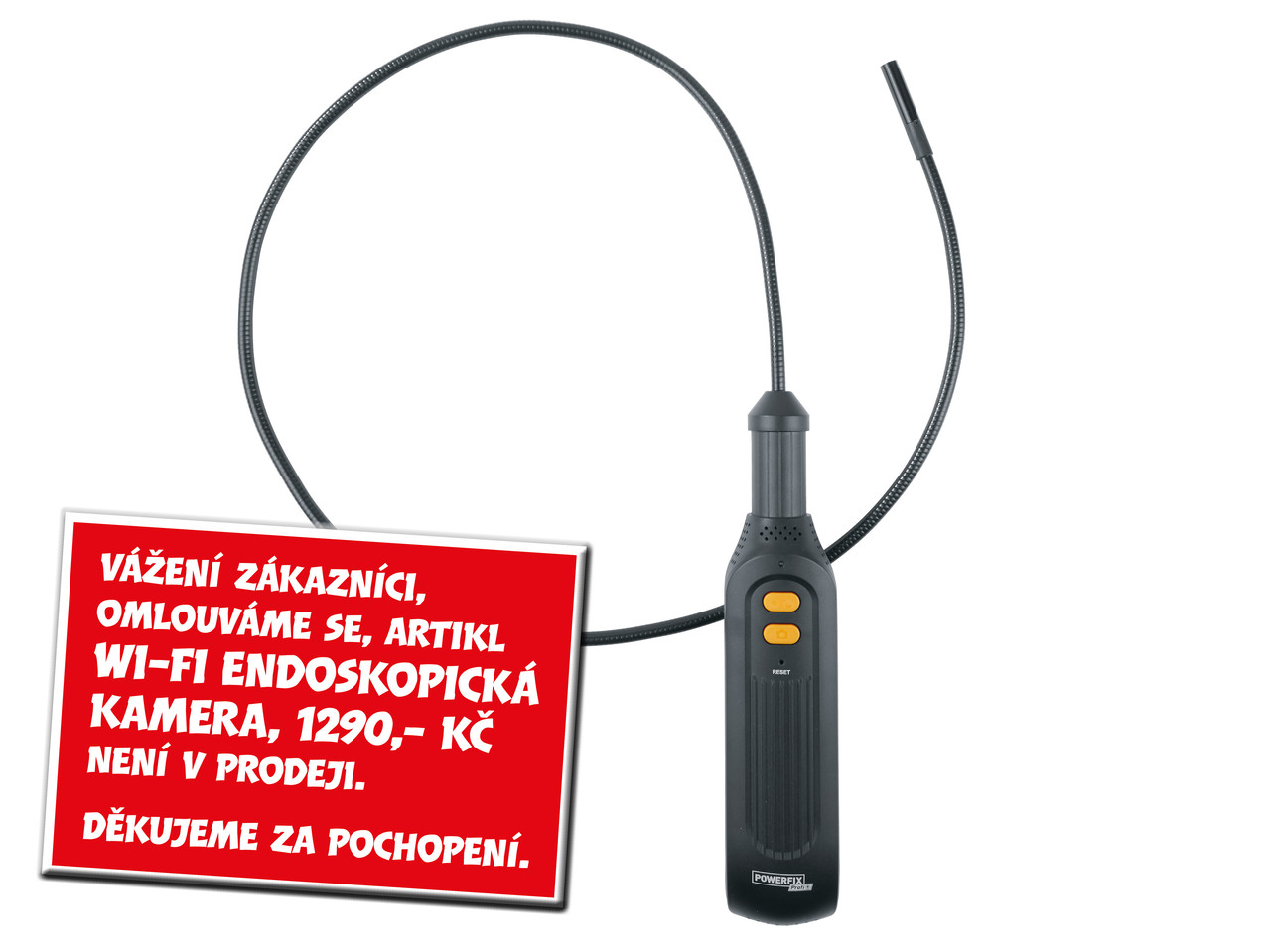 Wi-Fi endoskopická kamera