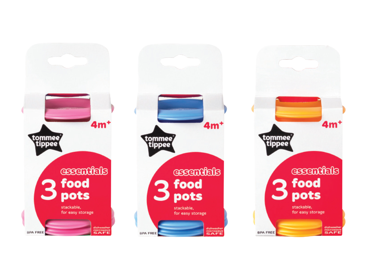 TOMMEE TIPPEE Food Pots With Lids