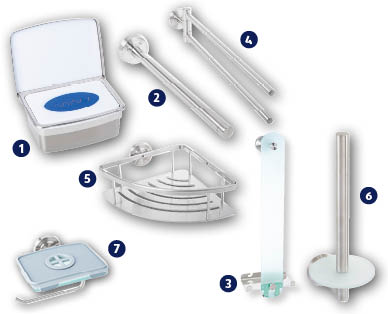 Accessoires pour salle de bain en acier inoxydable EASY HOME(R)