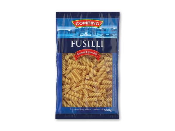 Fusilli, penne rigate eller suppehorn