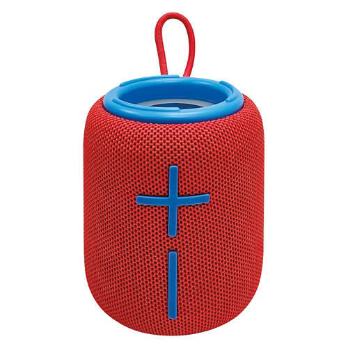 Compact Bluetooth Speaker - Red/Blue