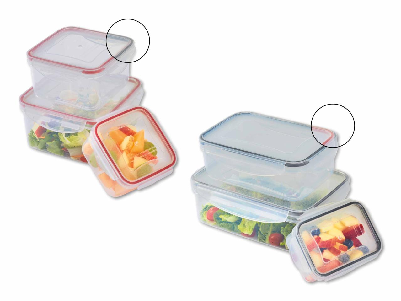 Set de boîtes de conservation, 3 pièces