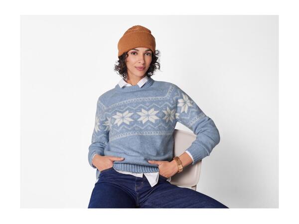 Esmara Ladies' Blue Chunky Knit Jumper