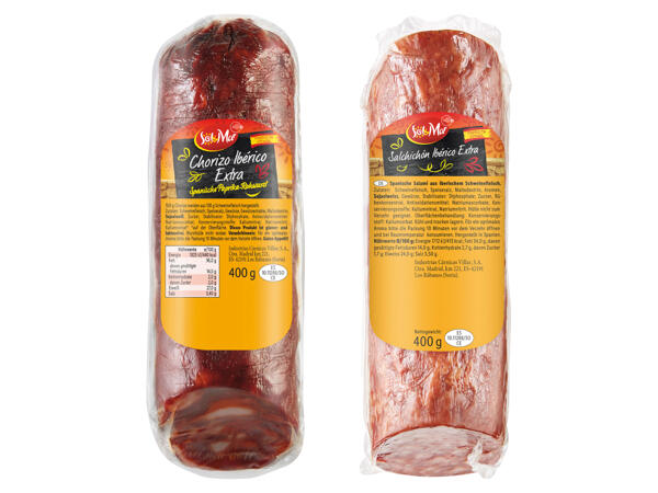 Chorizo oder Salchichón vom Iberico Schwein