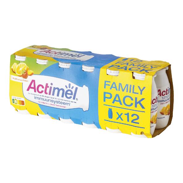 Actimel multifruit Danone, 12 pcs