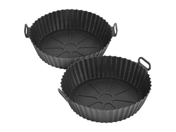 H&D Living Silicone Air Fryer Liners Round - 2 Pack