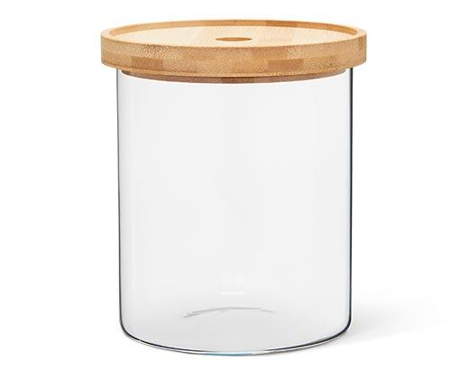 Crofton Glass Canister with Bamboo Lid