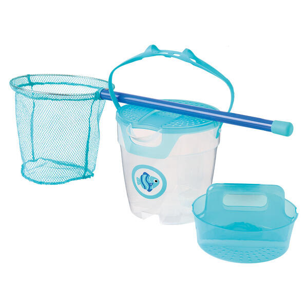 Adventuridge Fishing Bucket with Net - Blue