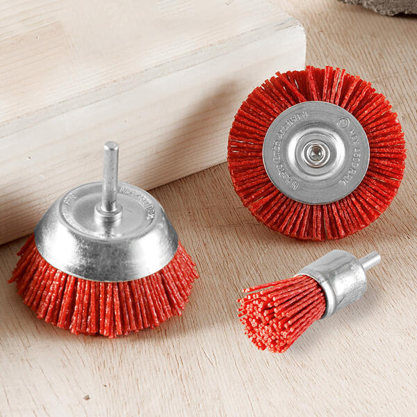 Nylon-Schleifbürsten-Set 3tlg.