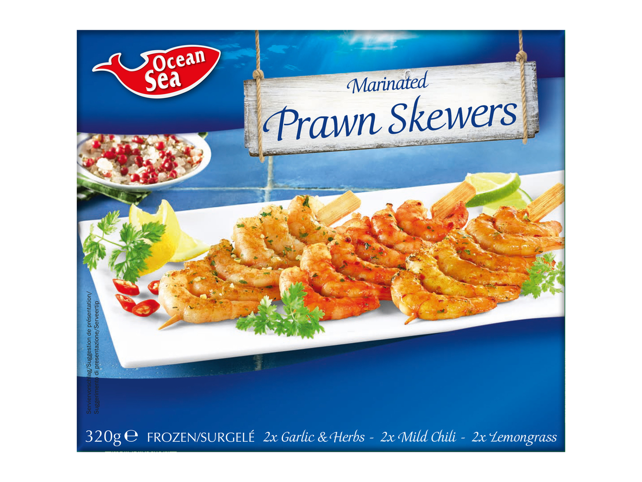 Brochettes de crevettes ASC