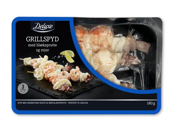 DELUXE Spyd med rejer og blæksprutte
