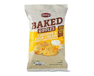 Clancy's 
 Original or Cheddar & Sour Cream Rippled Baked Potato Crisps