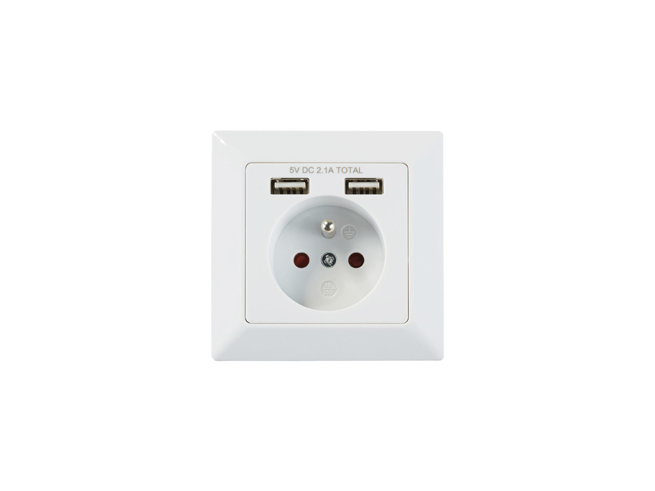 Zásuvka s USB nabíječkou