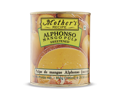 MOTHER'S RECIPE ALPHONSO MANGO PULP 850G