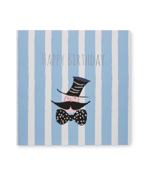 2 Pack Birthday Card - Stripe
