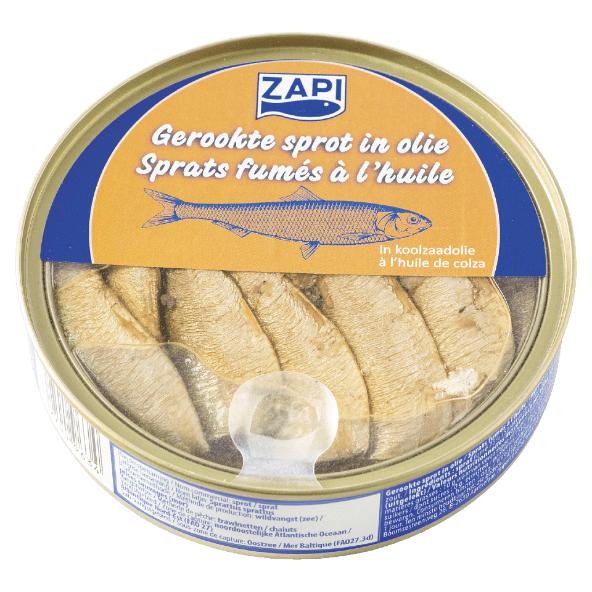 Gerookte sprotjes in olie