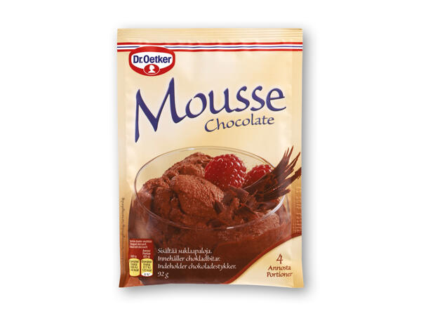 Dr. Oetker dessert, lagkagemousse eller -creme